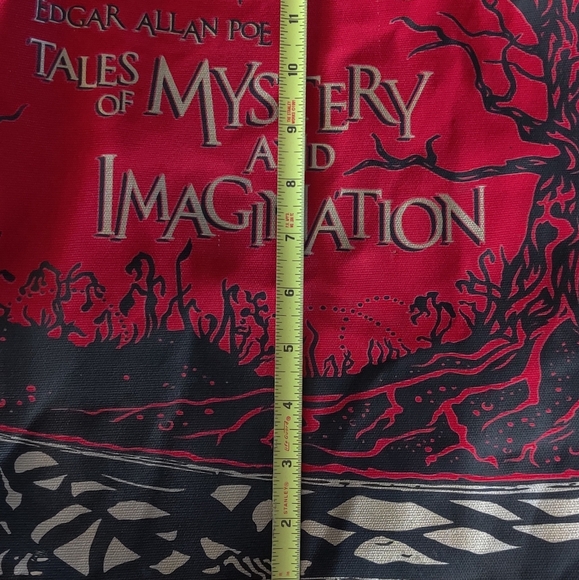 Edgar Allen Poe Canvas Library Tote - Picture 5 of 8